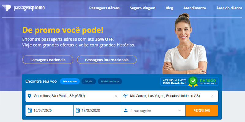 o site passagenspromo.com.br é seguro